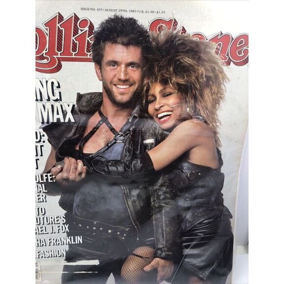 1985 ROLLING STONE MAGAZINE # 455 MEL GIBSON TINA TURNER MAD MAX No Label - Picture 3 of 5